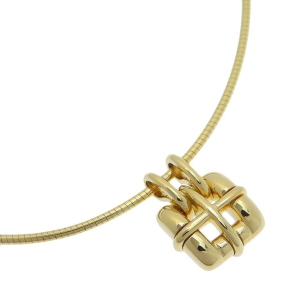 TIFFANY&Co. Biscayne Necklace choker K18 yellow gold 15.5g Women - Picture 2 of 7